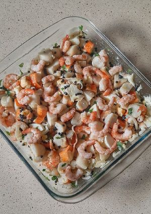 Una foto de Ensalada de huevos de choco