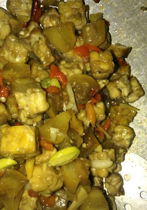 Foto resep Tumis tempe cecek pete pedas