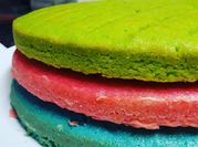 Una foto de bizcocho colores