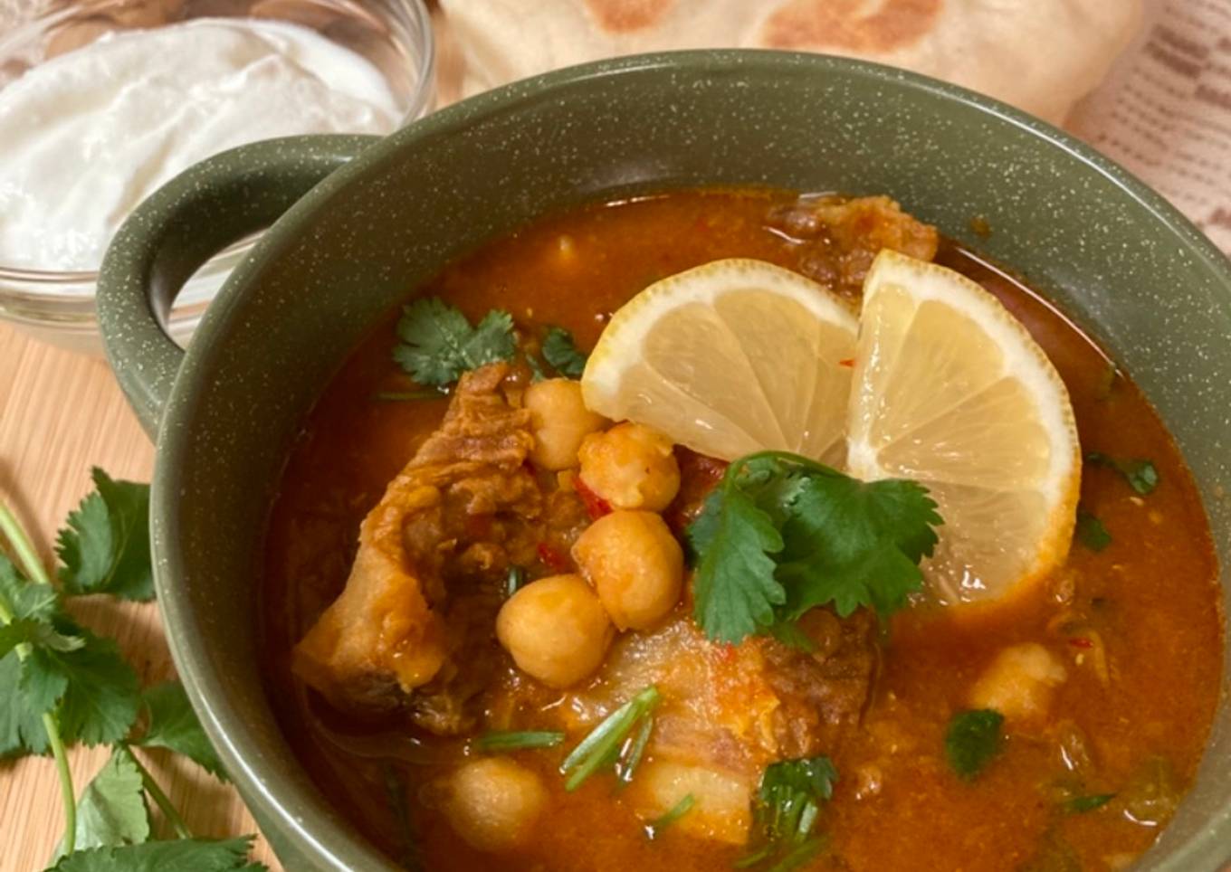 Beef Harira Soup/Soup Daging Kacang Arab dan Lentil ala Maroko