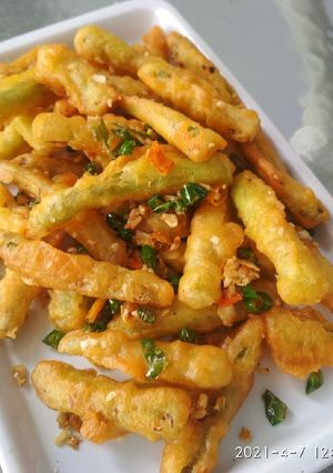 Foto resep Buncis Cabe Garam (Ala Chinese Food)