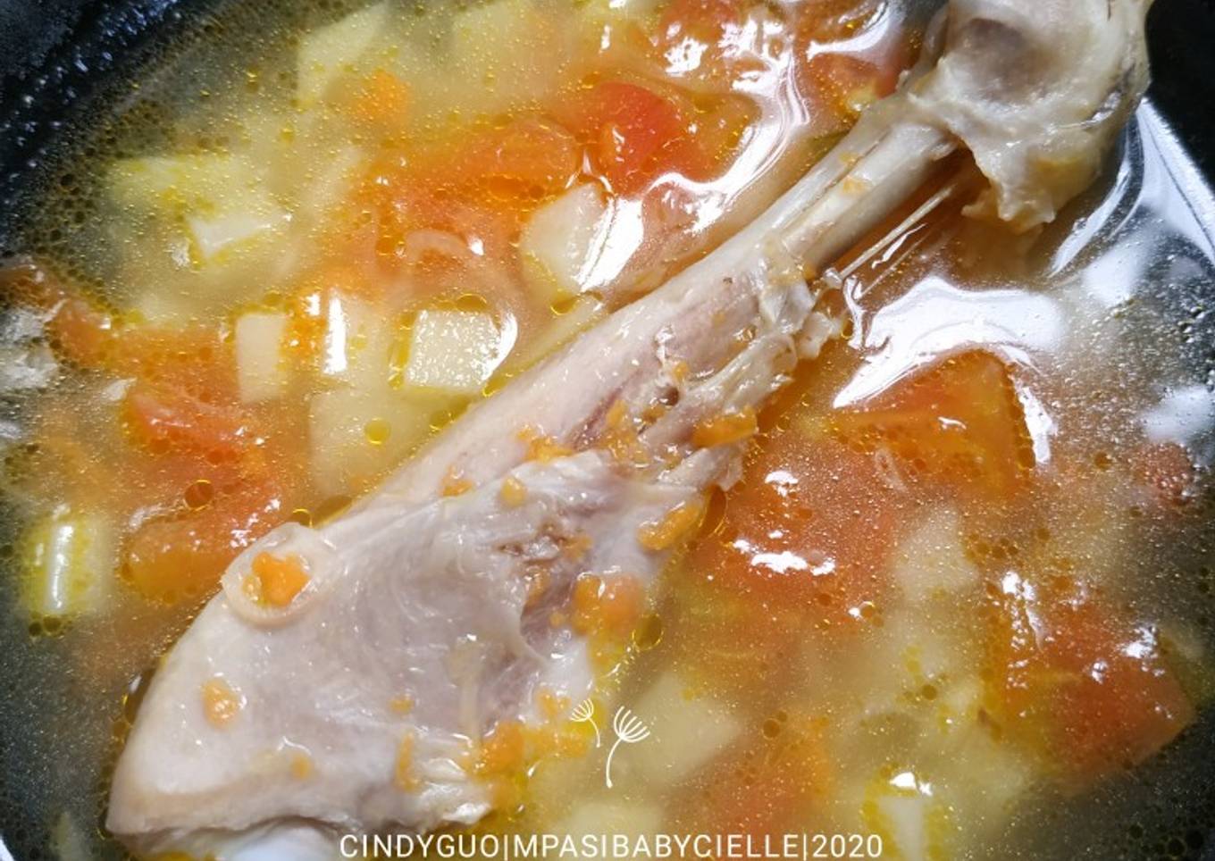 88. MPASI 13+ Sup Ayam Wortel Tomat Kentang anti GTM