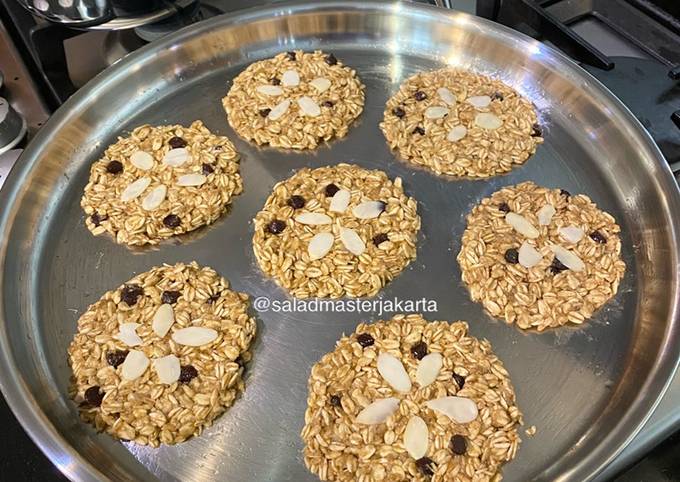 Resep Rolled Oat Cookies tanpa Oven, Lezat Sekali