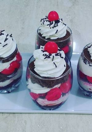 Una foto de Tortitas selva negra individuales