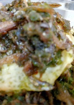 Foto resep Telur ceplok teri lado ijo