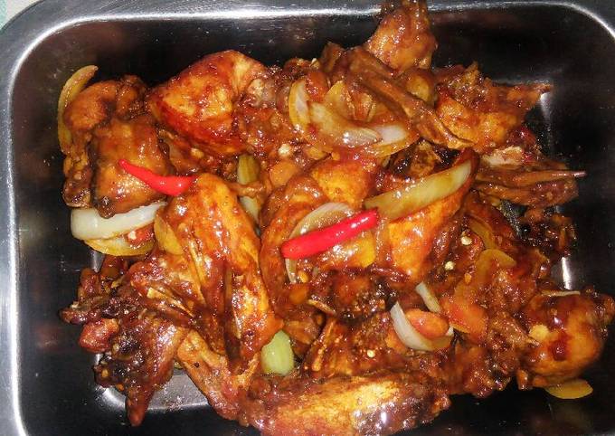 Ayam goreng mentega simple