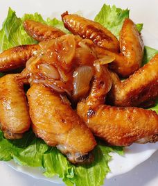 cánh gà chiên nước mắm hành