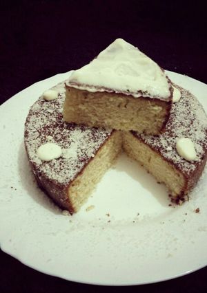 A picture of Coconut semolina cake.