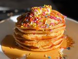 Diner Style Sprinkle Pancakes