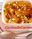 Postre de banana y queso fresco