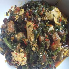 A picture of Vegetable soup.