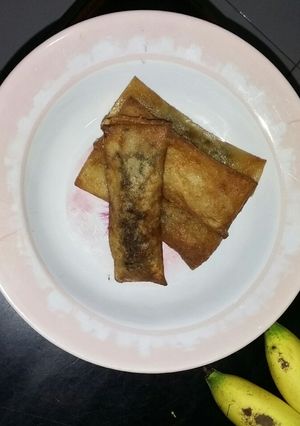 Foto resep Lumpia Pisang Coklat #kamismanis