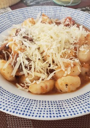 A picture of Beef Stew for Serving with Gnocchi.