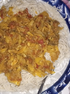 A picture of Smoked mackerel cabbage sauce.