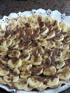 Una foto de Tarta de bananas/dulce de leche/chocolate. Grace