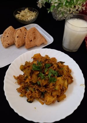 A picture of Drumstick flower sabji.