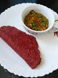 Beetroot parathas
