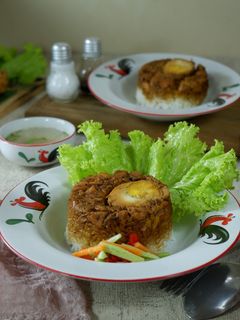Foto resep Nasi Tim Ayam