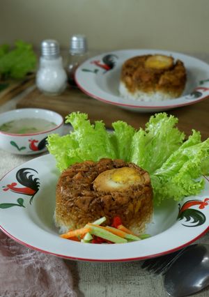 Foto resep Nasi Tim Ayam