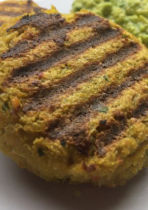 Una foto de Hamburguesas de Garbanzo