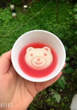Hình của món Tàu hủ sốt dưa hấu.