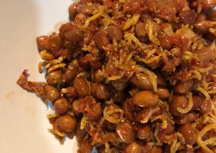 Resep masakan Teri Kacang Balado | Cara Bikin Teri Kacang Balado Yang Sedap