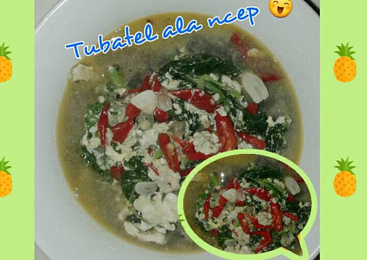 Cara memasak Tumis bayam telur yang simpel