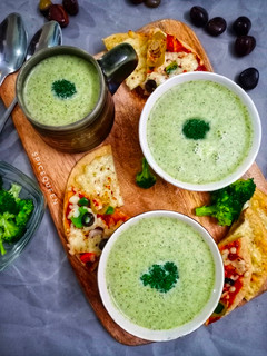 A picture of Cream of Broccoli Soup.