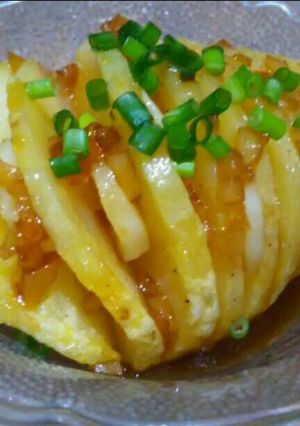 Foto resep Kentang kipas saus madu#tantanganakhirtahun#masakditahunbaru