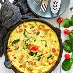 A picture of Sausage Spinach Frittata.