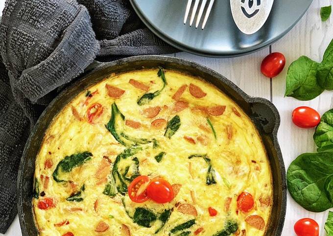 Sausage Spinach Frittata