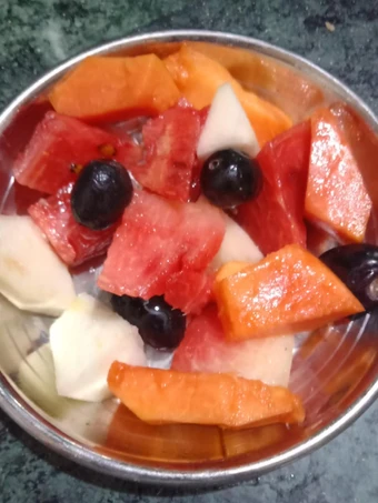 Easy Steps to Prepare Recipes Fruits salad the Delicious Make You Drink.