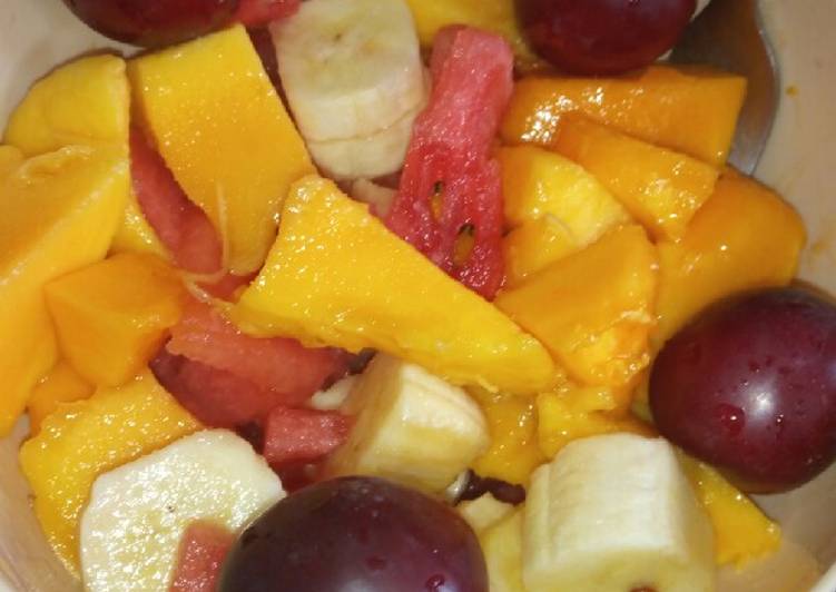 Easiest Way to Make Favorite Fruit salad #breakfast contest