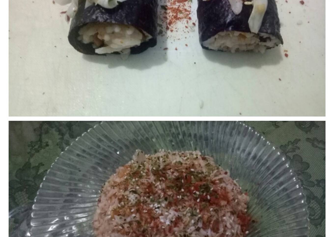 Nasi dan Sushi Kubis