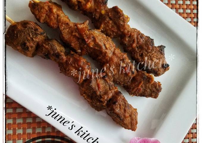 Langkah Mudah untuk Membuat Sate Daging Rembiga SiJune Anti Gagal