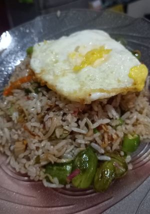 Foto resep Nasi Goreng Teri Pete Bunga Kecombrang