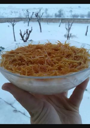 A picture of Vermicelli with Cream (Sha'iriyyeh bil Qishta).
