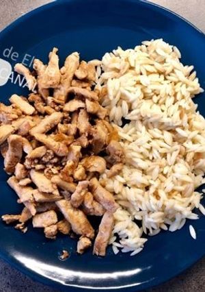 Una foto de Soja texturizada marinada I Cómo preparar Soya texturizada