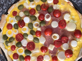 Torta jamón y queso variada