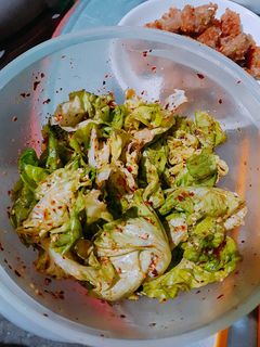 Hình của món Xà lách trộn cay kiểu hàn.