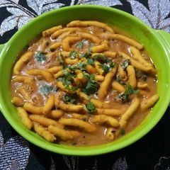 A picture of Besan wali sev ki sabji.