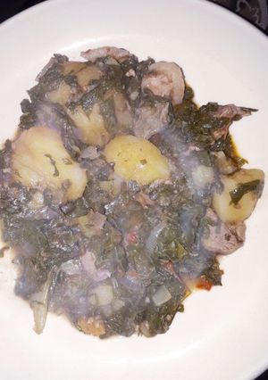 A picture of Vegetables and beef.