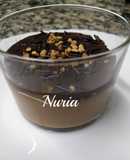 Crema de galletas lotus y salsa de chocolate
