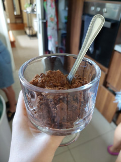 Una foto de Helado chocolate-brownie keto