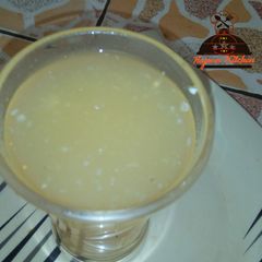 A picture of Pumpkin and cucumber juice.