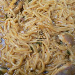 A picture of Homemade spaghetti (jallof spagh).