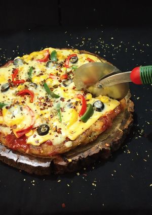 A picture of Potato pizza.