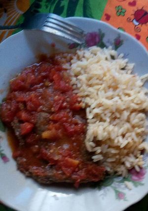 Una foto de Bistec de tomate