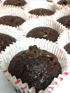 Una foto de Brownie de plátano y avena