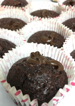 Una foto de Brownie de plátano y avena